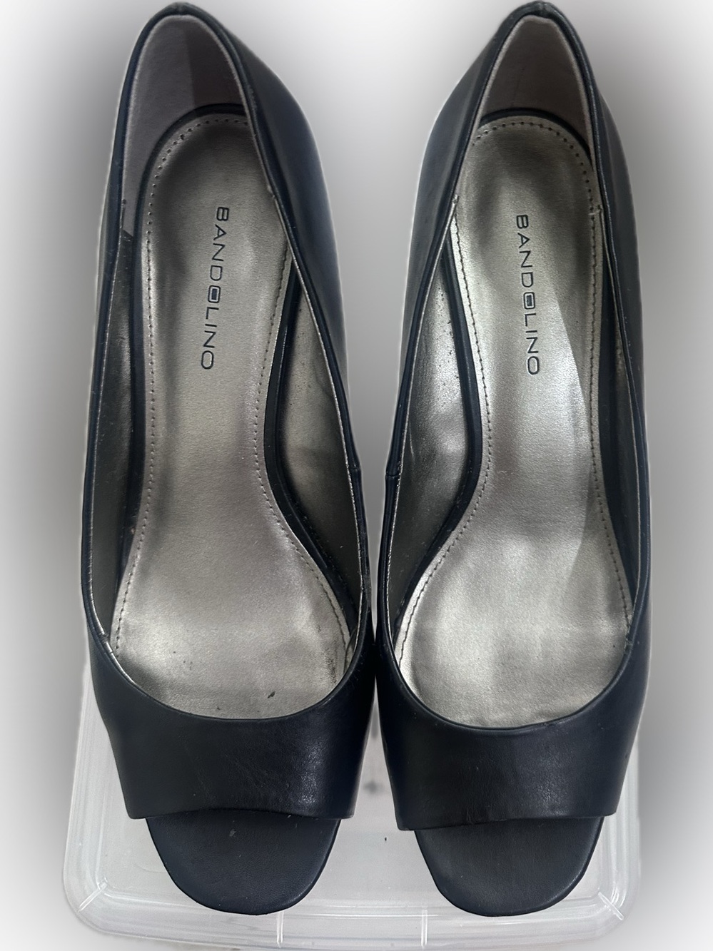 Bandolino Black Peep Toe Heels